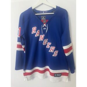 New York Rangers NHL Quimby 11 Hockey Jersey Mens Medium Blue Streetwear